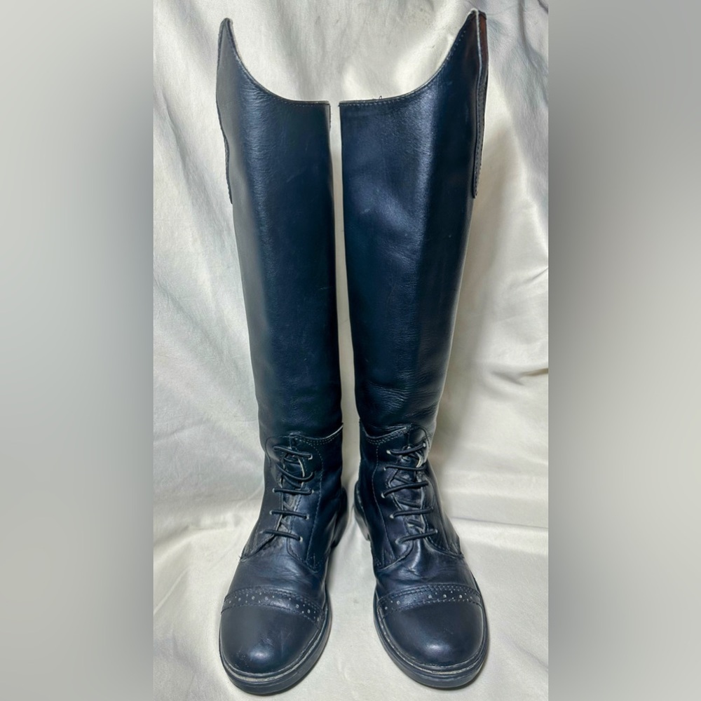 TUFFRIDER KIDS BAROQUE LEATHER FIELD BOOTS children 3046 Sz SR 13 (slim)